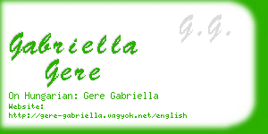 gabriella gere business card